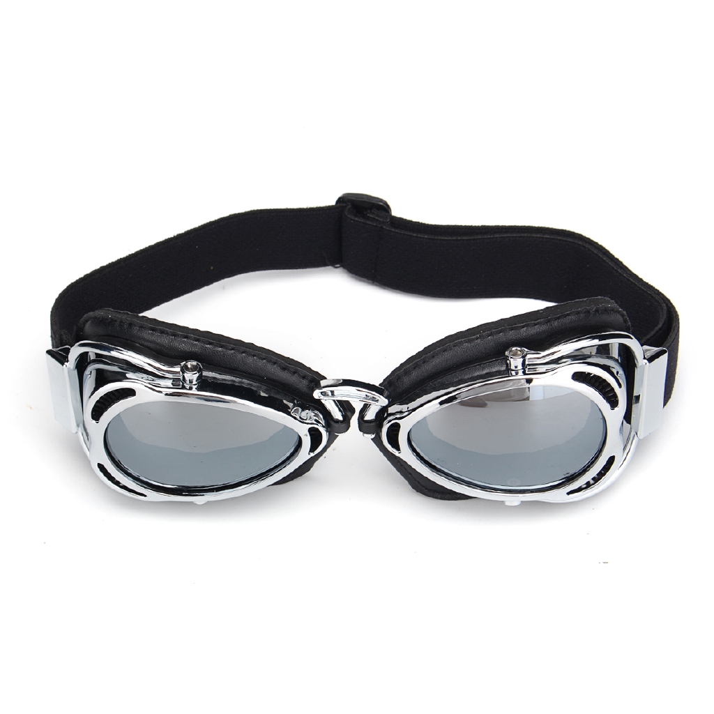 Motorcycle Helmet Goggles Retro Vintage Riding Eye Wear Motocross ...