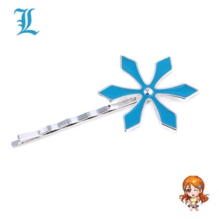 Riman Death God Inoue Orihime กิ๊บติดผมรูปดอกไม้สีฟ้าอ่อนน่ารักสําหรับผู้หญิง