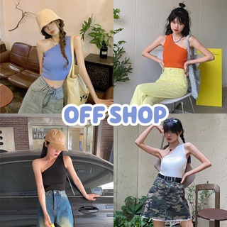 OFF SHOP พร้อมส่ง (OFF-9A68)  เสื้อกล้ามไหมพรม ดีเทลผ้าร่องเล็กใส่สบายยืดตามตัว สีน่ารักมาก