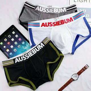 🔥กางเกงในชาย AUSSIEBUM  ขอบสวยๆ สุดเท่ ใส่สบาย เนื้อผ้าดี เกรดนอก ราคาถูกสุดๆ ไม่อึดอัด ต้องมีใส่ ลุย!!!💯🔥🌈