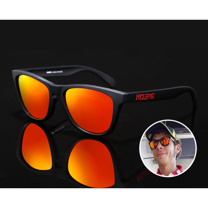 แว่นกันแดด KDEAM POLARIZED SUNGLASSES รุ่น KD777 ขนาด 52-13 138 Mm. สีปรอทส้ม เลนส์โพลาไรซ์ + กล่องค