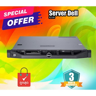 Server มือสอง Dell R210ii CPU E3-1270v2 Ram32GB HDD2TB x2 พร้อมราง และ หน้ากาก ประกันร้าน 1 เดือน