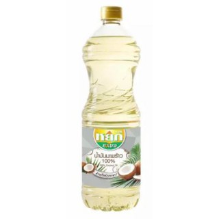 น้ำมันมะพร้าว100% ตราหยก บรรจุ 1ลิตร YOK EXTRA COCONUT OIL