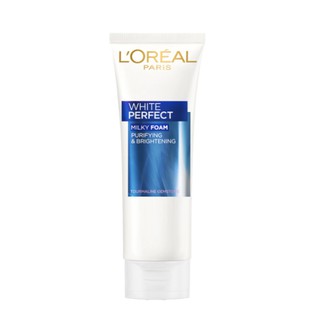 🌟 โฟมล้างหน้า ไวท์เพอร์เฟค ลอรีอัล LOREAL WHITE PERFECT MILKY FOAM PURIFYING AND BRIGHTENING 100มล.