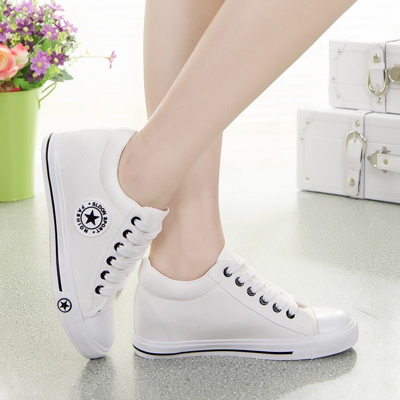 Women Casual Sneaker รองเท้าผ้าใบผู้หญิง รองเท้าแฟชั่น No.9107