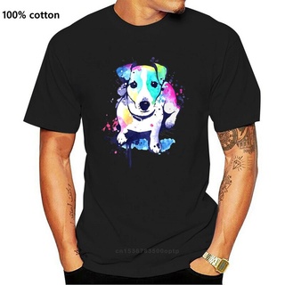 [S-5XL]เสื้อยืด พิมพ์ลาย Wo s Watercolor Jack Russell Terrier แฟชั่นสําหรับผู้ชาย และผู้หญิง