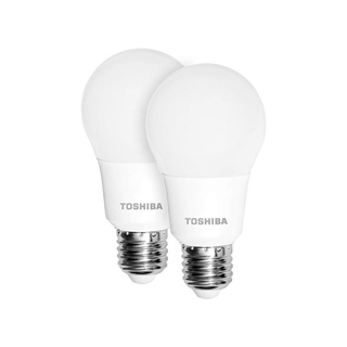 หลอด LED หลอดไฟ LED TOSHIBA A60 8 วัตต์ E27 DAYLIGHT แพ็ค 2 ชิ้น