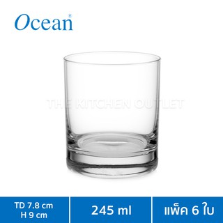 (6ใบ) Ocean แก้วน้ำ 245 ml B00409 SAN MARIO 8.5 oz.