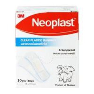 Neoplast Clear Plastic Bandage นีโอพล๊าส พลาสเตอร์พลาสติกใส 10แผ่น/ซอง