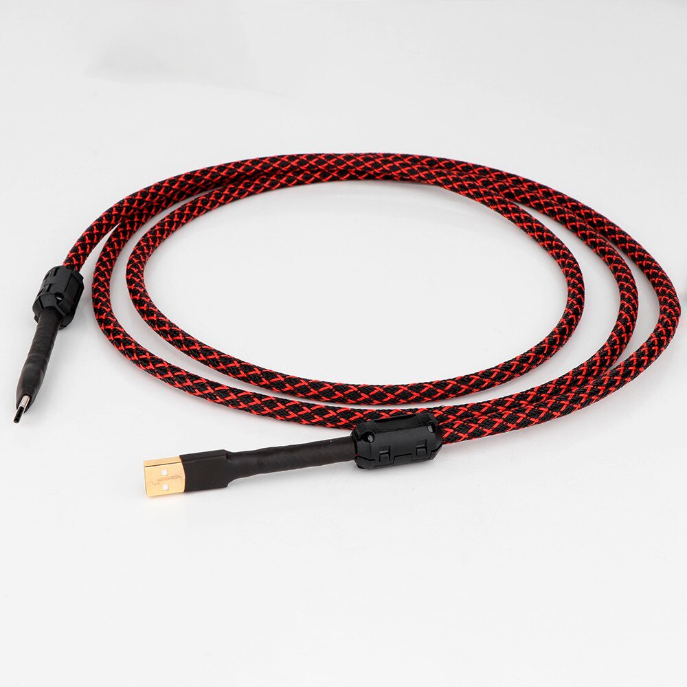 Ataudio HiFi สายเคเบิล usb type A เป็น B Audio usb otg type B สําหรับ PC DAC โทรศัพท์มือถือ