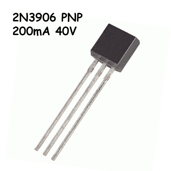 ทรานซิสเตอร์ 2N3906 PNP 2N 3906 TO-92 200mA สัญญาณขนาดเล็ก