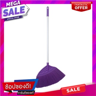 ไม้กวาดไมโครไฟเบอร์ BE MAN สีม่วง ไม้กวาดและที่โกยผง MICROFIBER BROOM BE MAN PURPLE อุปกรณ์ทำความสะอาด