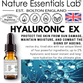 ผิวขาดน้ำHyaluron EXหัวเชื้อHyaluronic ทรีทเม้นออแกนิคที่เข้มข้นที่สุดผิวฟูอิ่มน้ำสำหรับทุกสภาพผิว