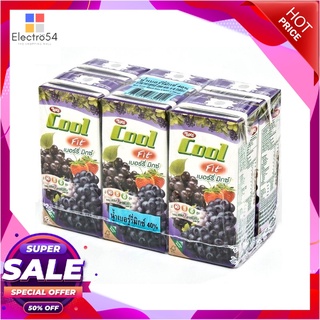 ทิปโก้ คูลฟิต เบอร์รี่มิกซ์40% 200 มล. แพ็ค 6 กล่องน้ำผักและน้ำผลไม้Tipco Cool Berry Mix 40% 200 ml x 6