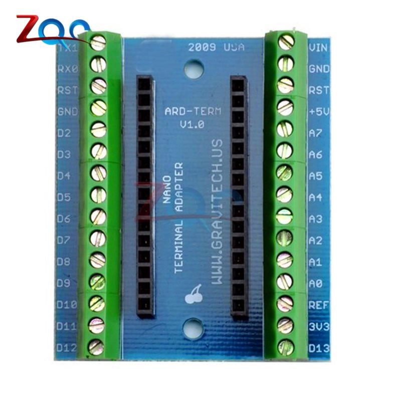 บอร์ดอะแดปเตอร์เทอร์มินัล มาตรฐาน สําหรับ Arduino Nano V3.0 AVR ATMEGA328P 1 ชิ้น