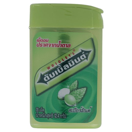 🔥The Best!! ริกลี่ย์ ดับเบิ้ลมินต์ เม็ดอมปราศจากน้ำตาลกลิ่นสเปียร์มินต์ 20 เม็ด Wrigley's Doublemint