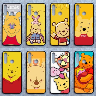 เคส Realme 5 / 5i / 5s / 6i / C3 ใช้เคสเดียวกัน ลายหมีพูห์ ขอบนิ่มหลังแข็ง เคสมือเคสโทรศัพท์ Case เคส Tมหลังแข็ง ไม่ขูด