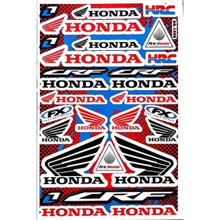 NEW สติกเกอร์ชุดแต่ง HONDA LOGO รถมอเตอร์ไซค์ บิ๊กไบค์ รถยนต์ เนื้อPVC คุณภาพดี