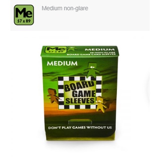 Boardgame Sleeves Non Glare 50CT Medium ซองแบบใสขุ่นกันแสงสะท้อนสำหรับบอร์ดเกม (ฺBGS Sleeve Non Glare 50CT Medium)