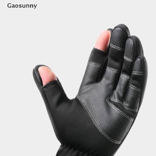 Gaosunny Winter Fishing Gloves 2 Finger Flip Waterproof Windproof Cycling Angling Gloves TH