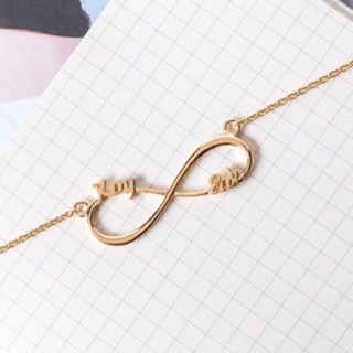 Your Name - Accessories สร้อยชื่อ Infinity A Necklace (2ชื่อในเส้นเดียว)