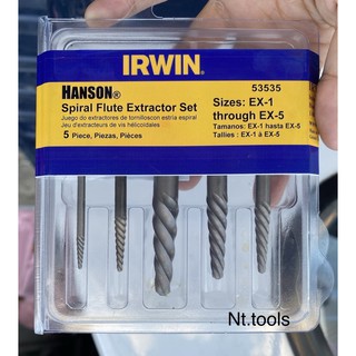 IRWIN ถอนเกลียวซ้าย 5 ตัวชุด EX1-EX5 Hanson 53535