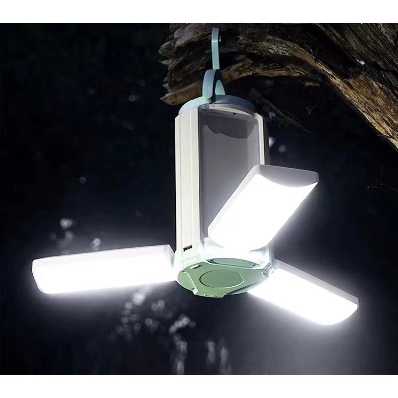 ไฟฉายพกพา ไฟฉุกเฉิน LED KAMISAFE KM-7771 ชาร์จ USB มีหูหิ้ว แบบพับได้ พกพาสะดวก