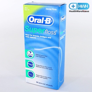 Oral-B Super Floss 50 เส้น ซุปเปอร์ฟลอส