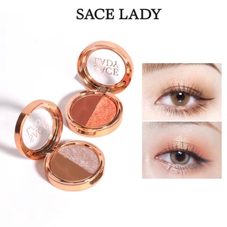 Sace LADY 2 in 1 อายแชโดว์ ชิมเมอร์ เนื้อแมตต์ เม็ดสีสูง อายแชโดว์แต่งหน้า