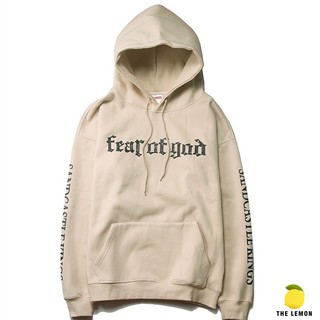 【The Lemon】เสื้อฮู้ด FEAR OF GOD ผ้าดีฝีมือดีสตรีทแฟชั่นสไตล์เดียวกันสำหรับผู้ชายและผู้หญิง