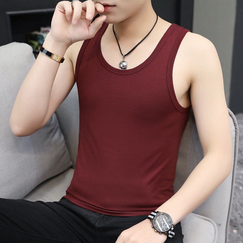 ﹊FGN1/2 T-in Two's vest tight movement within a man Threeless rendFGN1/2 Pieces men's Sports Inner wear sleeveless Bot #4
