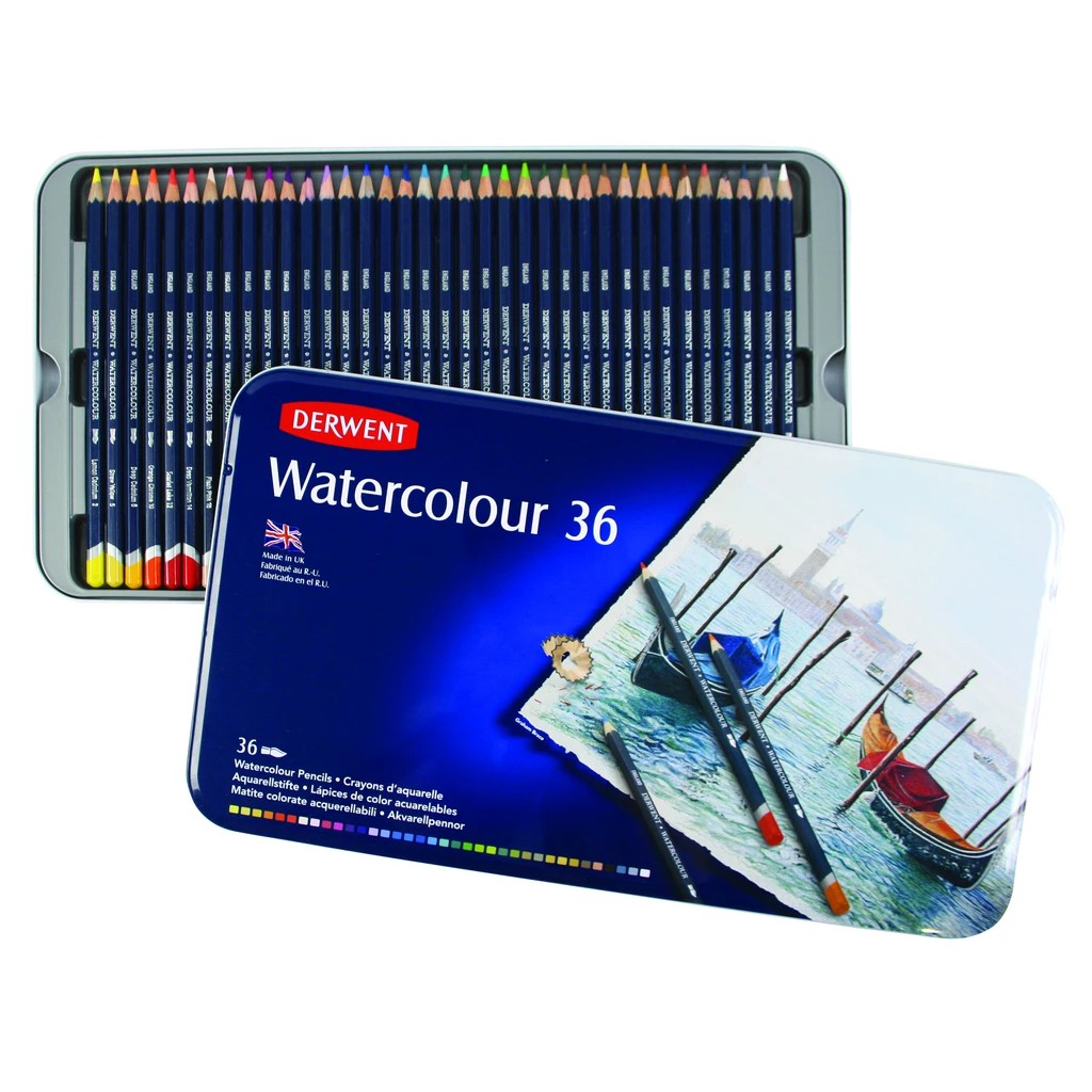 Derwent สีไม้ระบายน้ำ รุ่น WATERCOLOUR 36 สี
