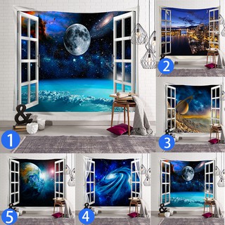 A130 การตกแต่งกำแพงเมือง อุปกรณ์ตกแต่งห้อง Cool Space  Wall Tapestry Home Decor Beach Towels