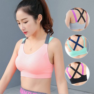 สปอร์ตบรา Sport Bra ทูโทน เก๋ๆๆ  ราคาน่ารักๆๆ - สีดำ