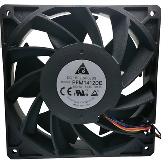 Original Delta pfm1412de 14038 14cm 5.04a 12V 4-wire violent large air volume cooling fan