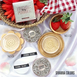 SIVANNA FINISHING LOOSE POWDER : HF5038 แป้งฝุ่นช่วยให้ใบหน้าเรียบเนียน ควบคุมความมันบนใบหน้า**ของแท้ พร้อมส่ง