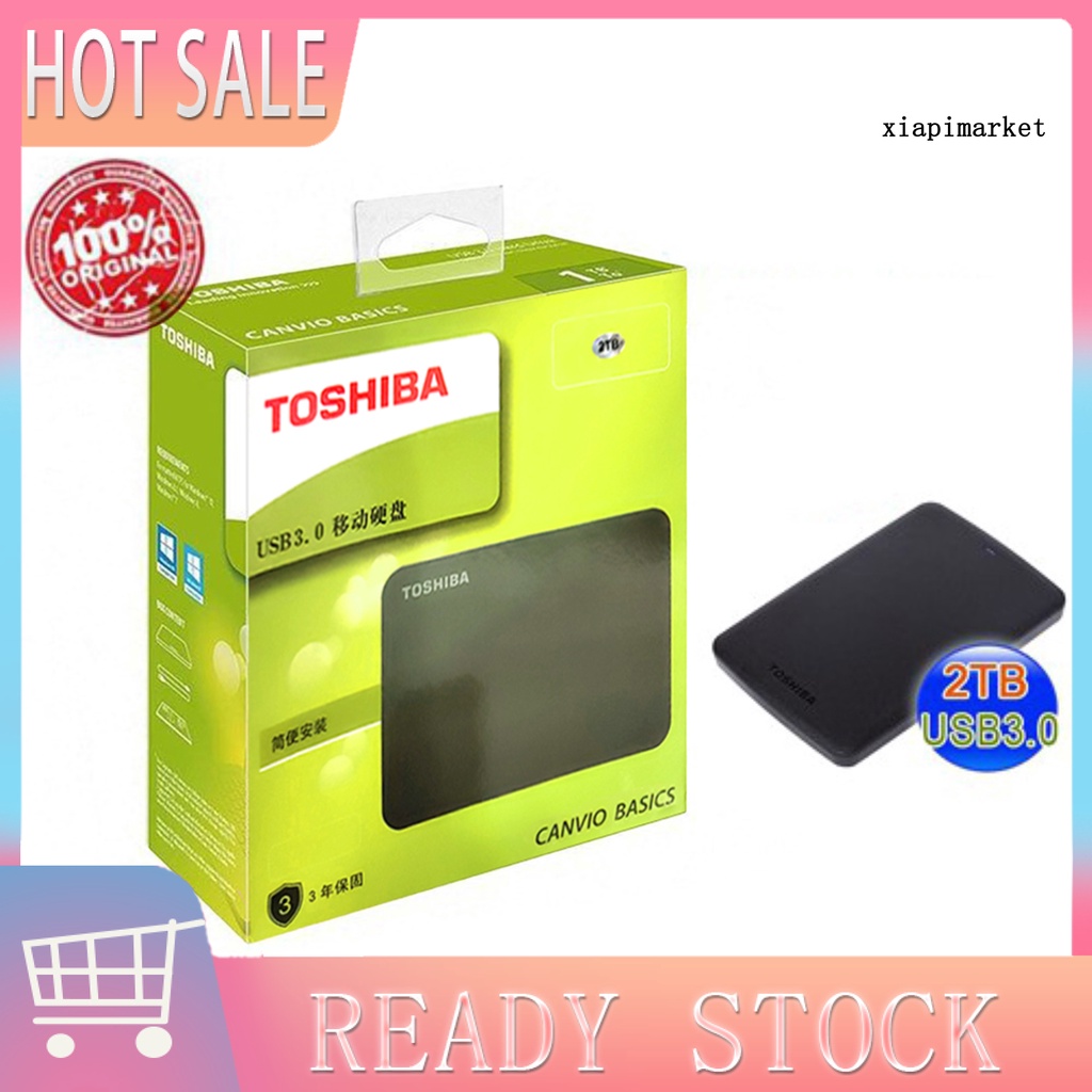 MAT_TOSHIBA 500GB/1TB/2TB High Speed USB 3.0 External Hard Disk Drive for PC Laptop