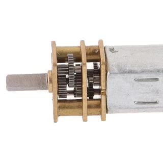 N20 DC 3v-12v 60Rpm มอเตอร์เกียร์ไฟฟ้า ช้าขนาดเล็กเกียร์โลหะลดเกียร์