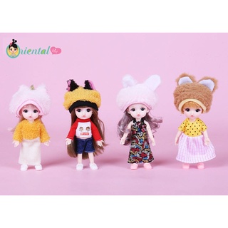 🌸พร้อมส่ง🌸ตุ๊กตา บาโบลี่ 17cm ปากจุบุ บอดี้ข้อต่อ พร้อมเสื้อผ้า ตุ๊กตา ข้อต่อ