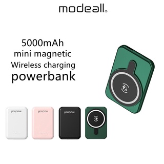 Modeall  mini magnetic Powerbank YM461wx 5000mAh Wireless charging แบตสำรอง 100% authentic ความจุแบตเตอรีสูง