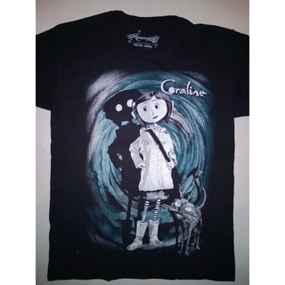 Coraline T Shirt Tim Burton Neil Gaiman Nightmare Before Christmas Goth Dark Men T Shirts Summer Style Fashion Swag