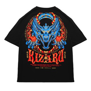 เสื้อยืดโอเวอร์ไซส์Kizaru เสื้อยืด โอเวอร์ไซซ์ พิมพ์ลายดราก้อน PRIMITIVES-3XL