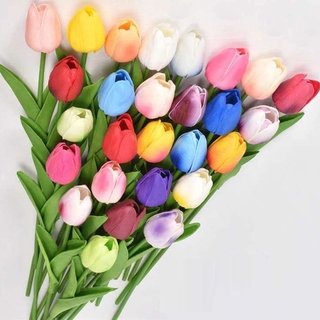 ดอกไม้ปลอม ดอกทิวลิป ดอกทิวลิปปลอม แต่งห้อง ดอกไม้ พร๊อบถ่ายรูป ของขวัญ ดอกไม้ประดิษฐ์ Tulip Flower Blossom Decoration