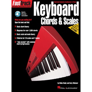 FAST TRACK KEYBOARD CHROD&amp;SCALES BK&amp;CD(HL00697292)