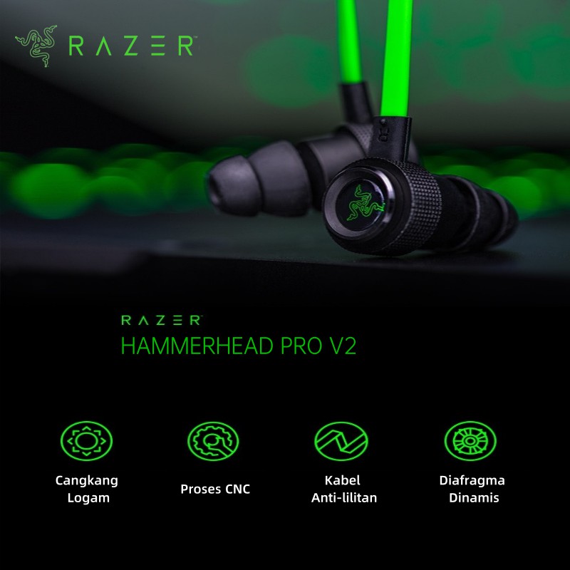 razer hammerhead pro v2 noise cancelling