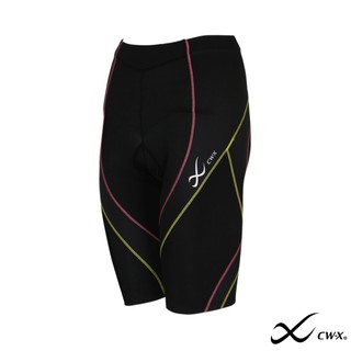 CW-X กางเกงไตรกีฬา Pro Tri Short Woman รุ่น IC915I สีแถบเหลืองชมพู (YP)