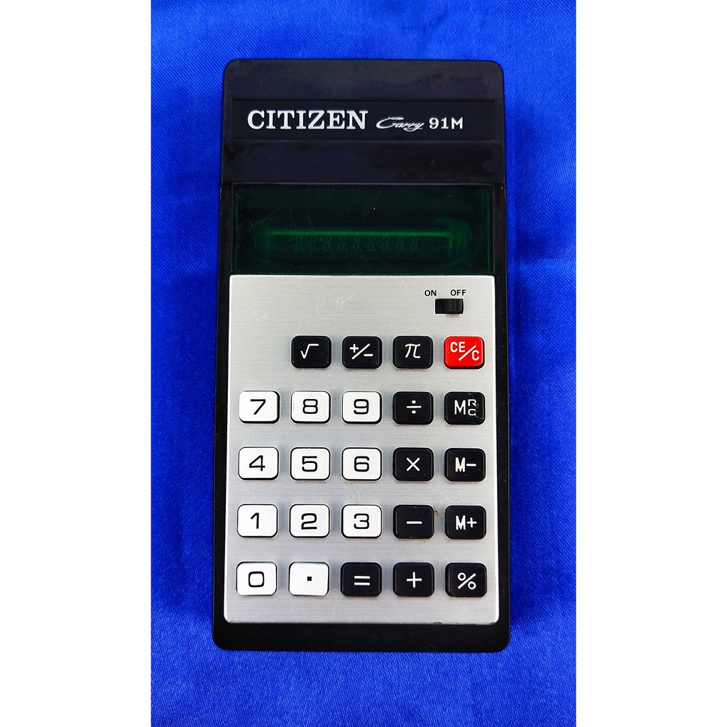 เครื่องคิดเลข พกพา CITIZEN CALCULATOR  CARRY 91M  มือสอง  ราคา1,000 บาท ไม่ลดแล้วนะครับ