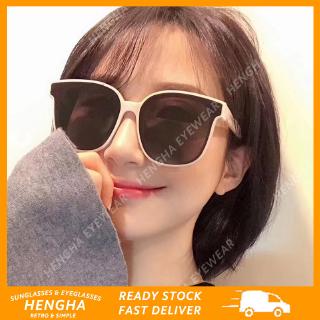 【HENGHA】【พร้อมสต็อก】เกาหลีสแควร์ออกแบบแมวตาแว่นกันแดดผู้หญิง / ผู้ชาย