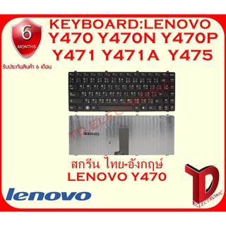 KEYBOARD:LENOVO Y470 แท้ ใช้ได้กับรุ่น Y470 Y470N Y470P / Y471 Y471A / Y475