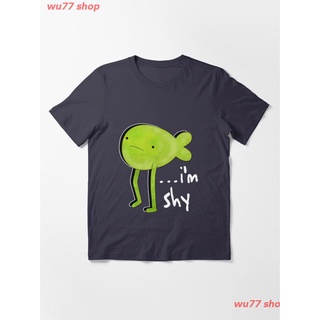 New Im Shy Essential T-Shirt ผู้หญิง ดพิมพ์ลาย เสื้อยืดผ้าฝ้าย คอกลม cotton ความนิยม sale Unisex